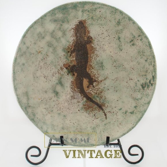 Handcrafted Artisan Stoneware Plate | Rustic Southwestern Pottery Decor - Picture 8 of 8